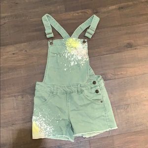 Girls overall shorts